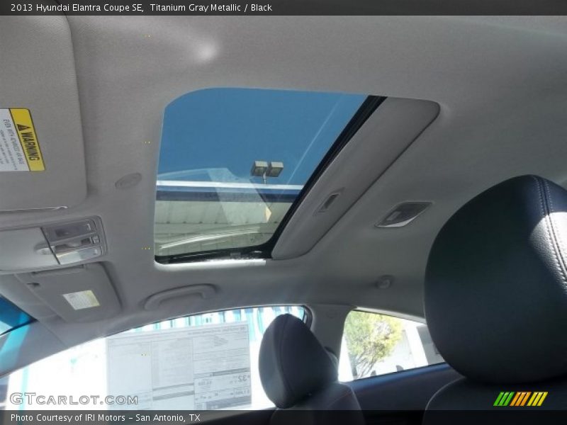 Titanium Gray Metallic / Black 2013 Hyundai Elantra Coupe SE