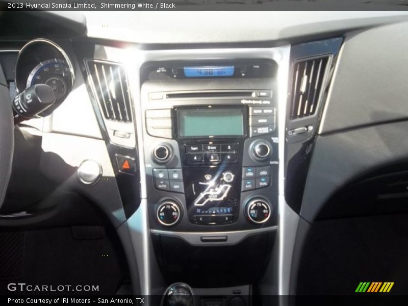 Shimmering White / Black 2013 Hyundai Sonata Limited