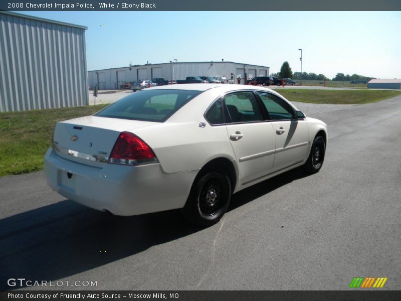 White / Ebony Black 2008 Chevrolet Impala Police