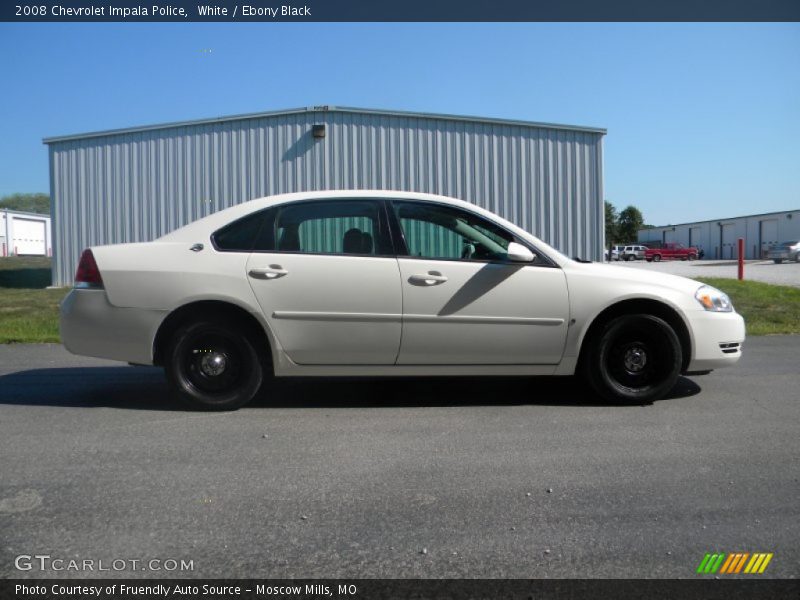White / Ebony Black 2008 Chevrolet Impala Police