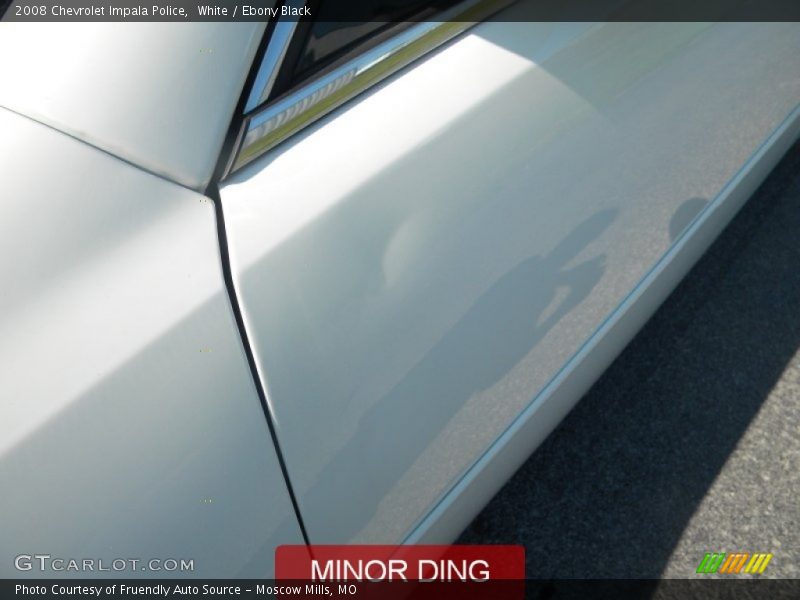 White / Ebony Black 2008 Chevrolet Impala Police