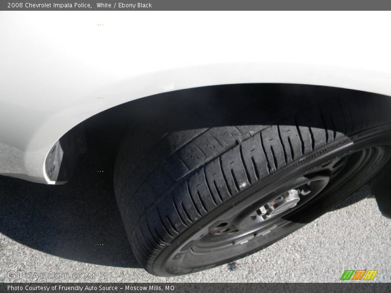 White / Ebony Black 2008 Chevrolet Impala Police