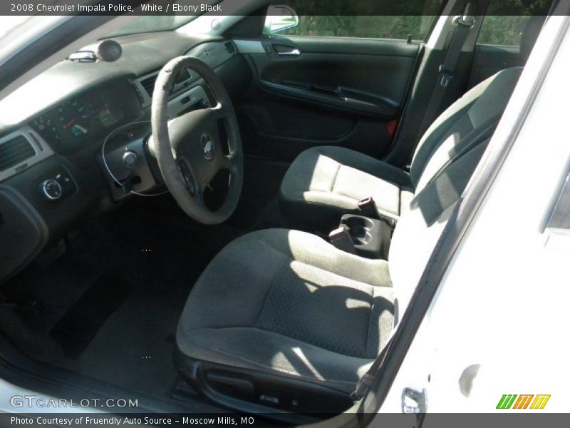 Front Seat of 2008 Impala Police