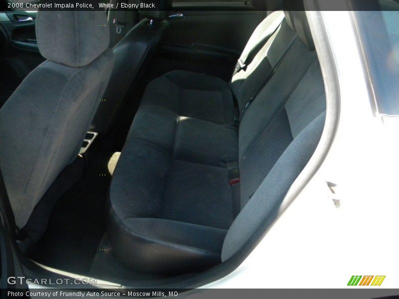 Rear Seat of 2008 Impala Police