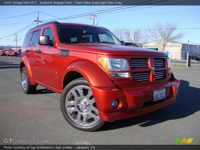 Sunburst Orange Pearl / Dark Slate Gray/Light Slate Gray 2007 Dodge Nitro R/T