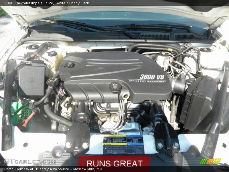 White / Ebony Black 2008 Chevrolet Impala Police