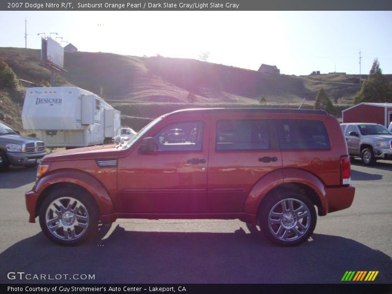 Sunburst Orange Pearl / Dark Slate Gray/Light Slate Gray 2007 Dodge Nitro R/T