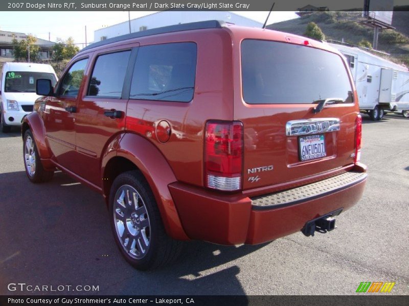 Sunburst Orange Pearl / Dark Slate Gray/Light Slate Gray 2007 Dodge Nitro R/T