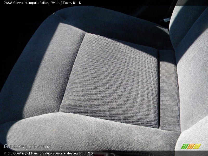 White / Ebony Black 2008 Chevrolet Impala Police
