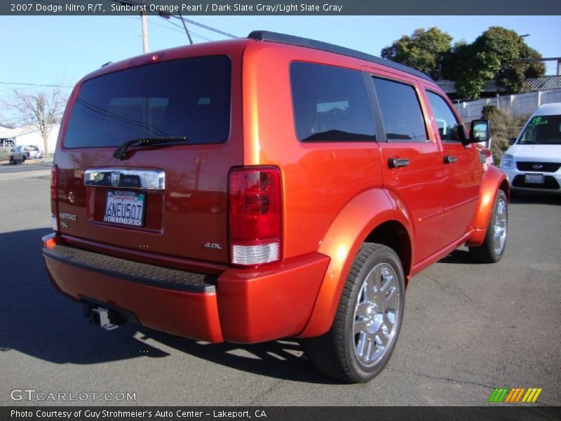 Sunburst Orange Pearl / Dark Slate Gray/Light Slate Gray 2007 Dodge Nitro R/T