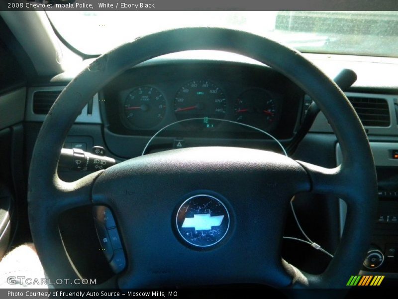 White / Ebony Black 2008 Chevrolet Impala Police