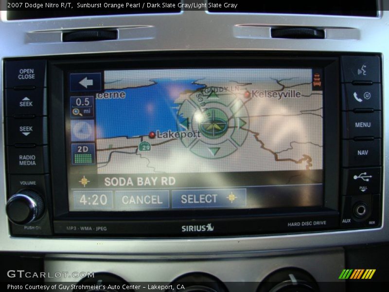 Navigation of 2007 Nitro R/T