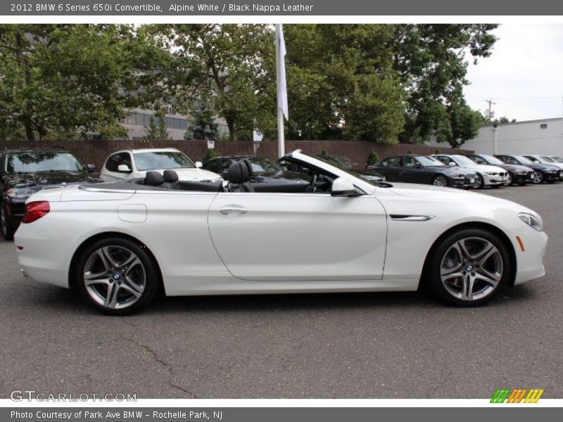 Alpine White / Black Nappa Leather 2012 BMW 6 Series 650i Convertible