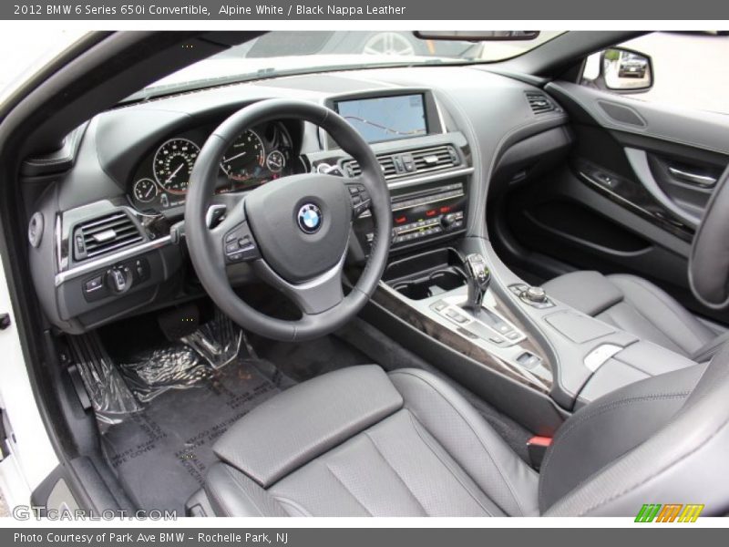 Black Nappa Leather Interior - 2012 6 Series 650i Convertible 