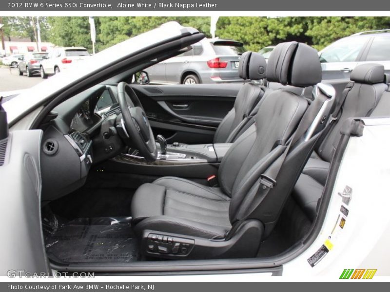 Front Seat of 2012 6 Series 650i Convertible