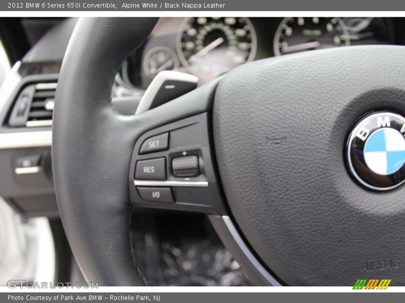 Controls of 2012 6 Series 650i Convertible