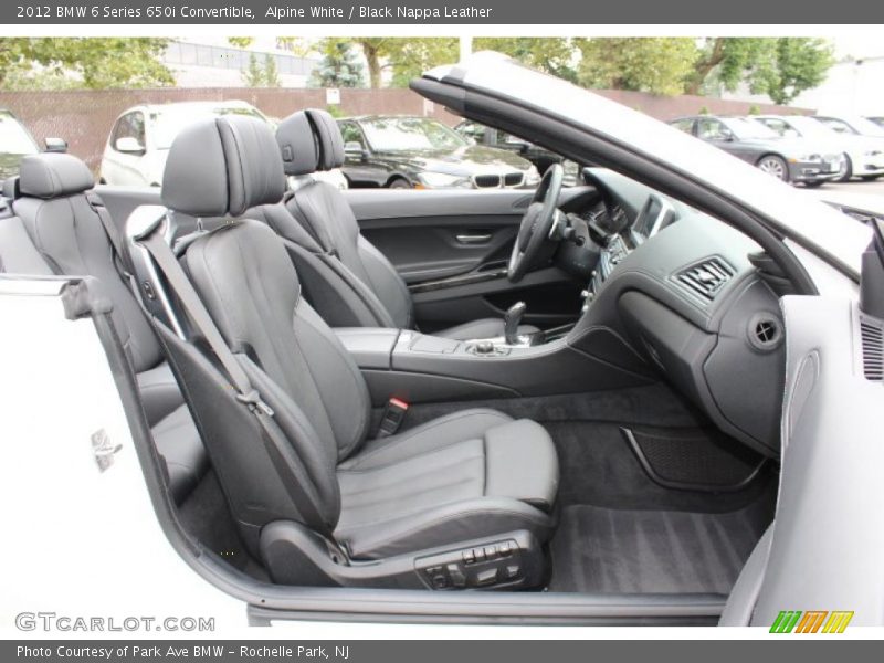  2012 6 Series 650i Convertible Black Nappa Leather Interior