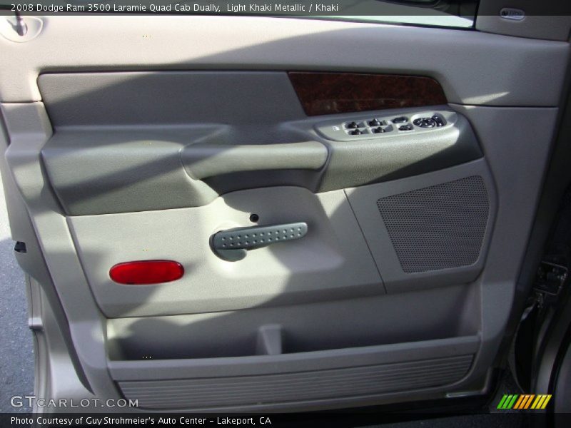 Light Khaki Metallic / Khaki 2008 Dodge Ram 3500 Laramie Quad Cab Dually