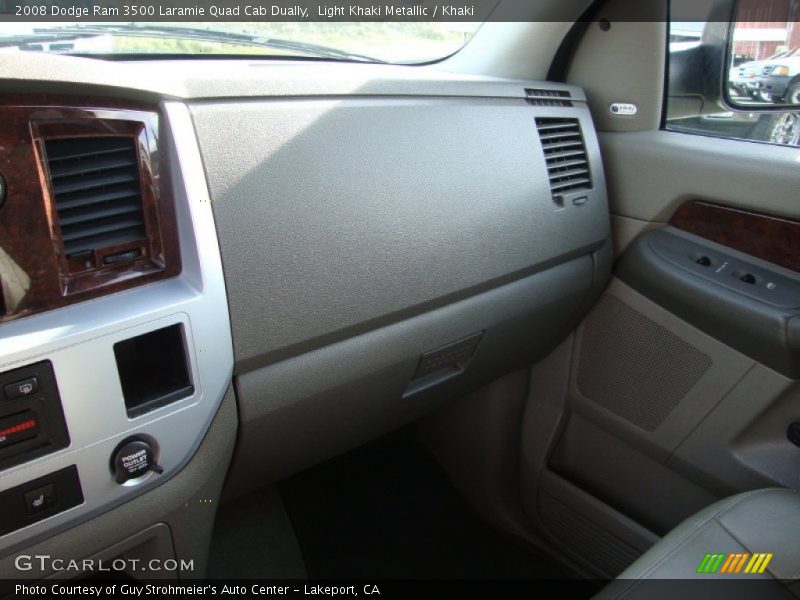 Light Khaki Metallic / Khaki 2008 Dodge Ram 3500 Laramie Quad Cab Dually