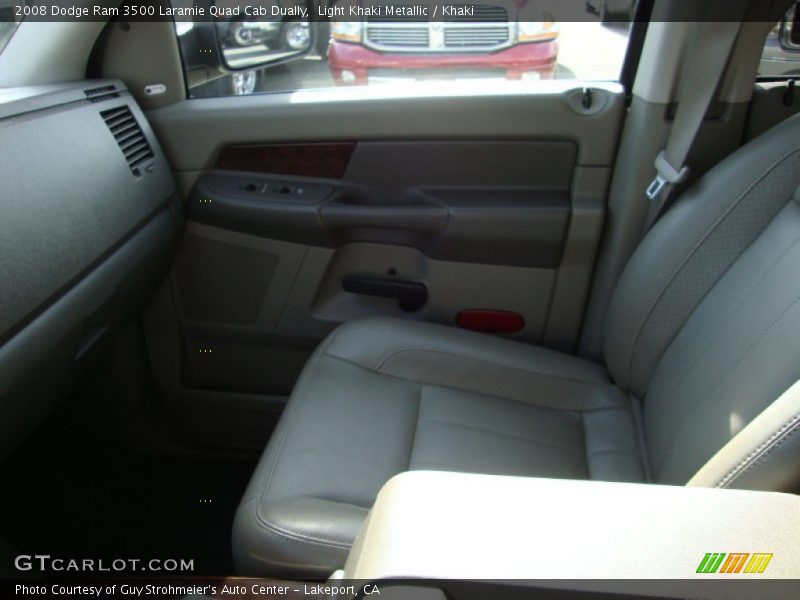 Light Khaki Metallic / Khaki 2008 Dodge Ram 3500 Laramie Quad Cab Dually