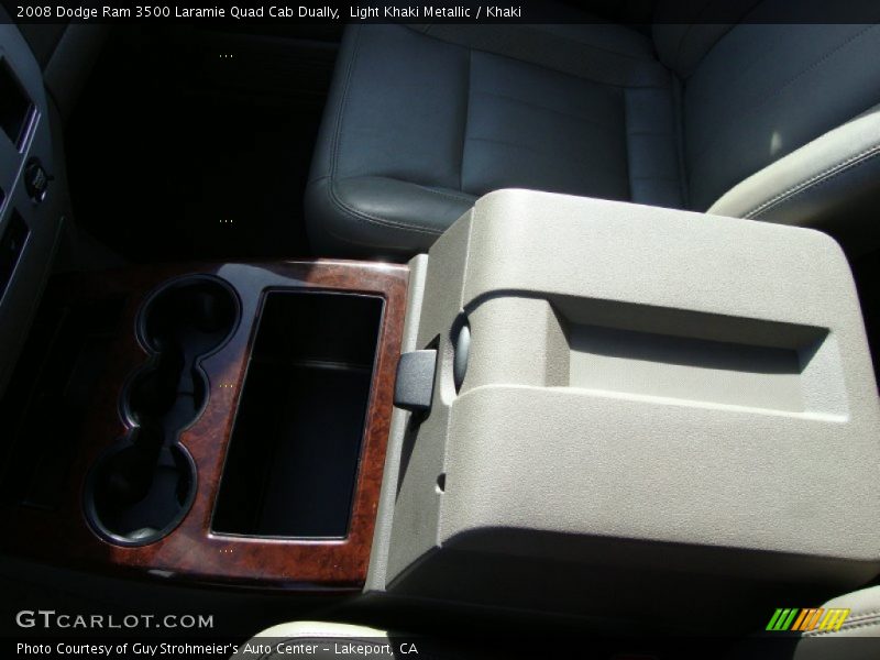 Light Khaki Metallic / Khaki 2008 Dodge Ram 3500 Laramie Quad Cab Dually