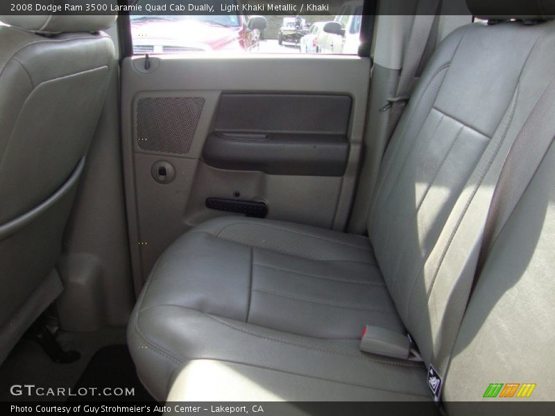 Light Khaki Metallic / Khaki 2008 Dodge Ram 3500 Laramie Quad Cab Dually