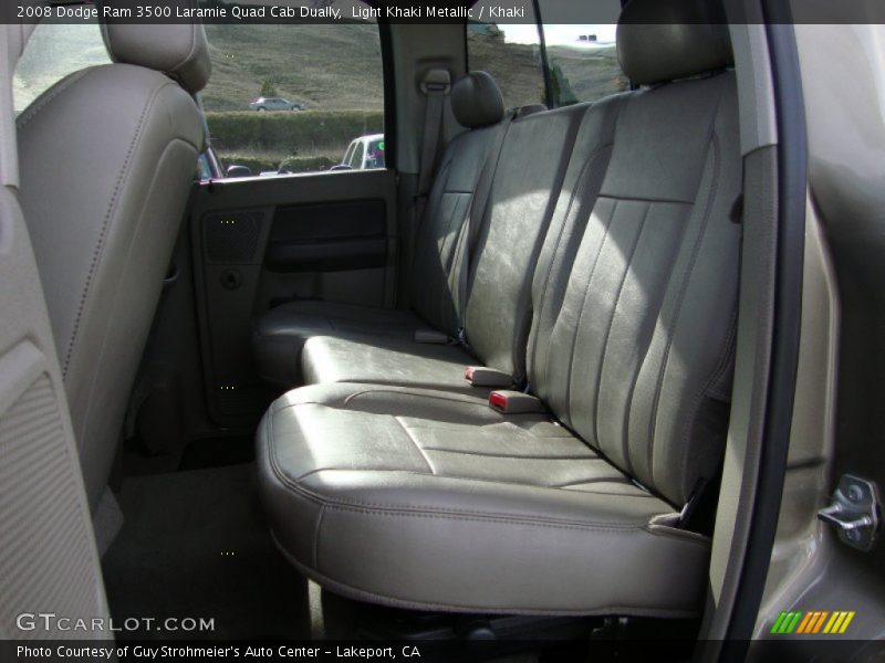 Light Khaki Metallic / Khaki 2008 Dodge Ram 3500 Laramie Quad Cab Dually