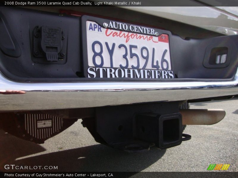 Light Khaki Metallic / Khaki 2008 Dodge Ram 3500 Laramie Quad Cab Dually