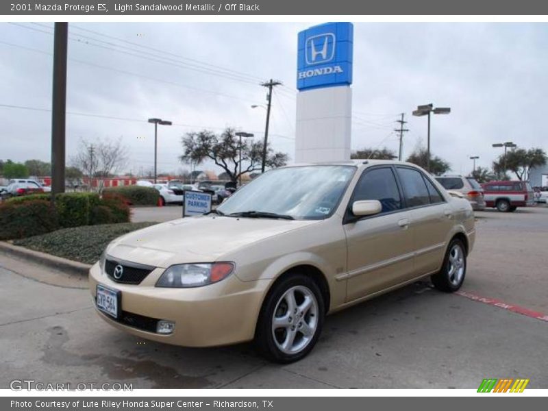 Light Sandalwood Metallic / Off Black 2001 Mazda Protege ES