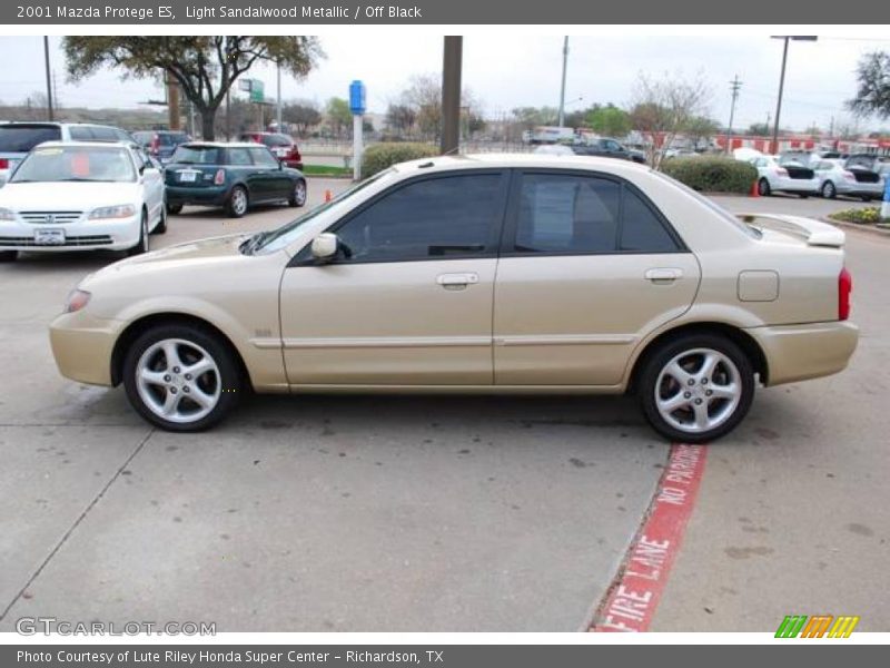 Light Sandalwood Metallic / Off Black 2001 Mazda Protege ES