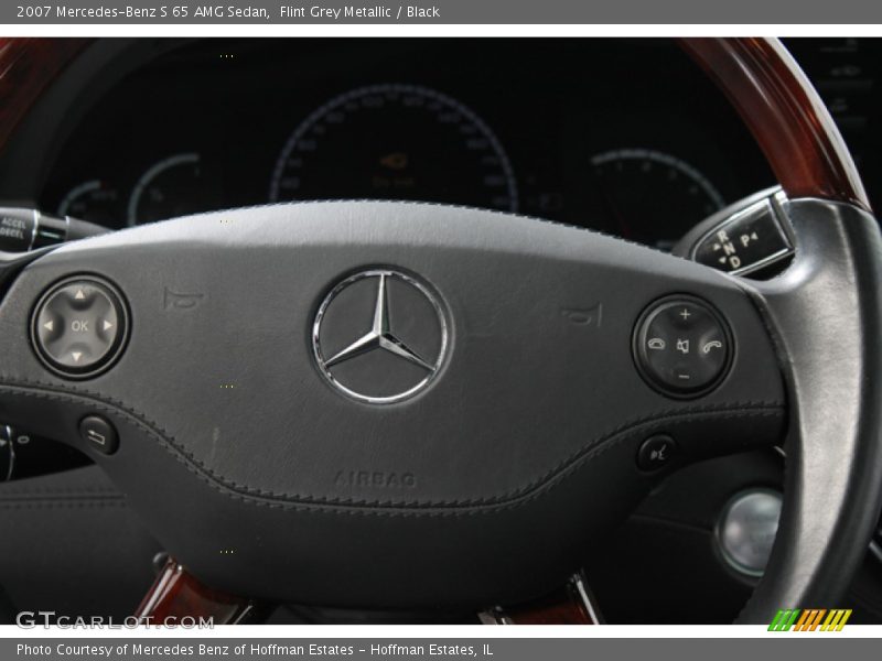 Flint Grey Metallic / Black 2007 Mercedes-Benz S 65 AMG Sedan