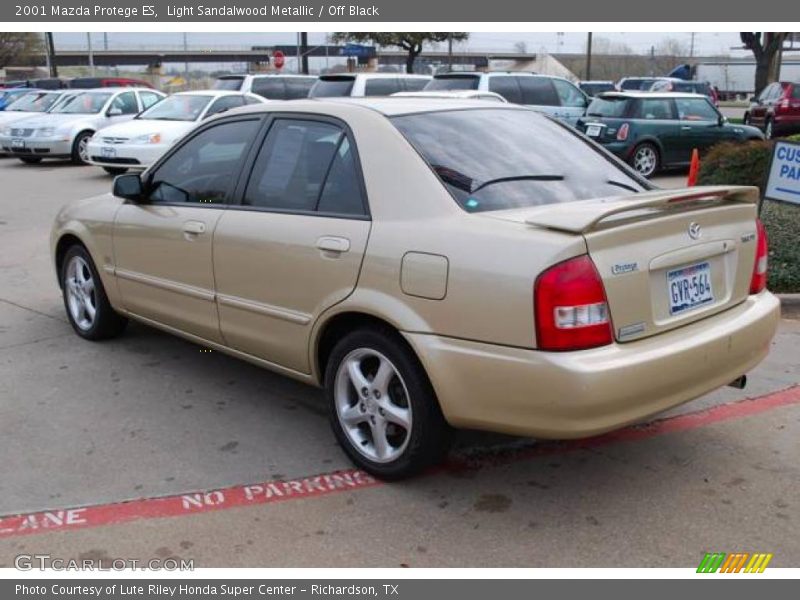 Light Sandalwood Metallic / Off Black 2001 Mazda Protege ES