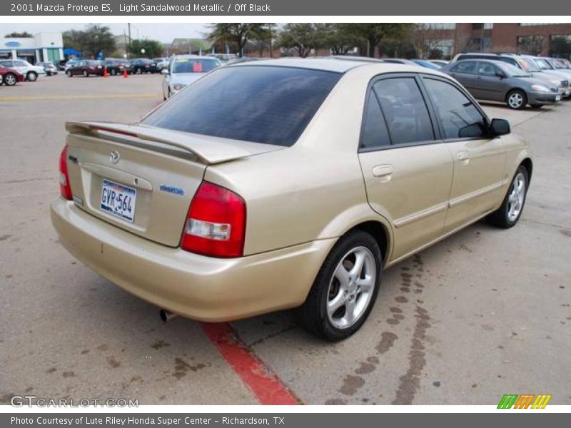 Light Sandalwood Metallic / Off Black 2001 Mazda Protege ES