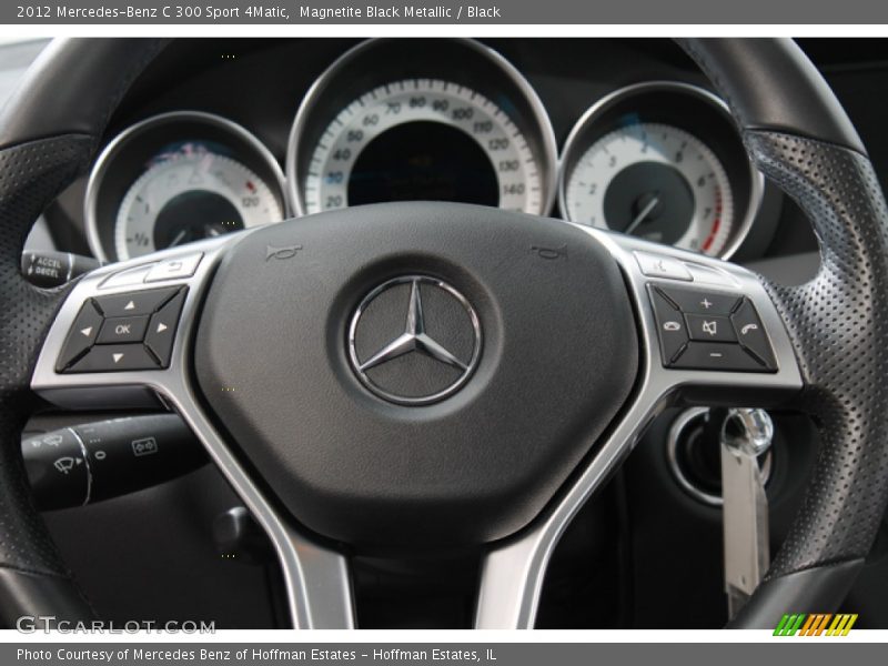 Magnetite Black Metallic / Black 2012 Mercedes-Benz C 300 Sport 4Matic