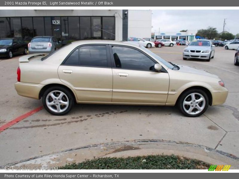 Light Sandalwood Metallic / Off Black 2001 Mazda Protege ES