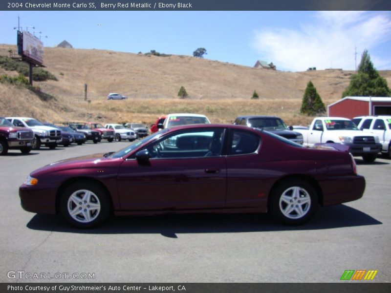 Berry Red Metallic / Ebony Black 2004 Chevrolet Monte Carlo SS
