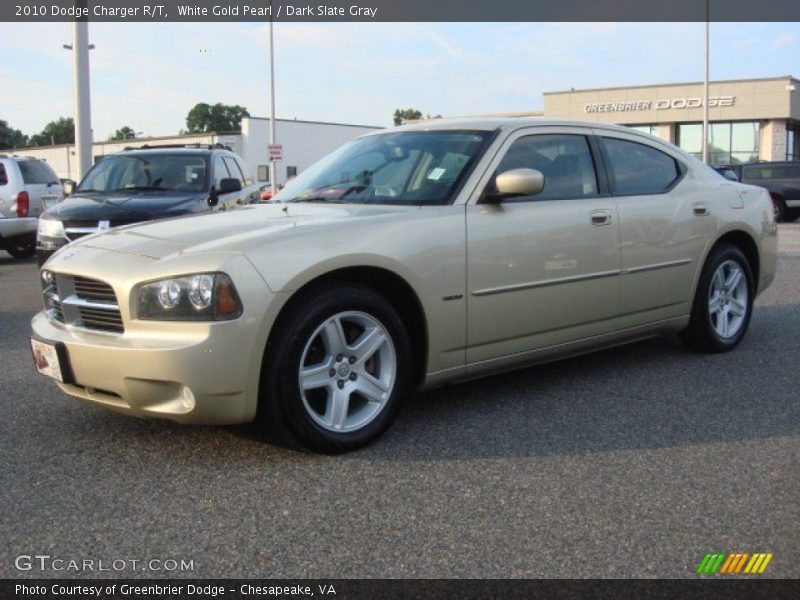 White Gold Pearl / Dark Slate Gray 2010 Dodge Charger R/T