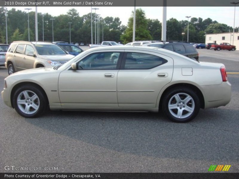 White Gold Pearl / Dark Slate Gray 2010 Dodge Charger R/T