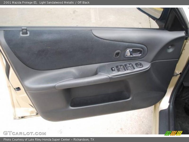 Light Sandalwood Metallic / Off Black 2001 Mazda Protege ES
