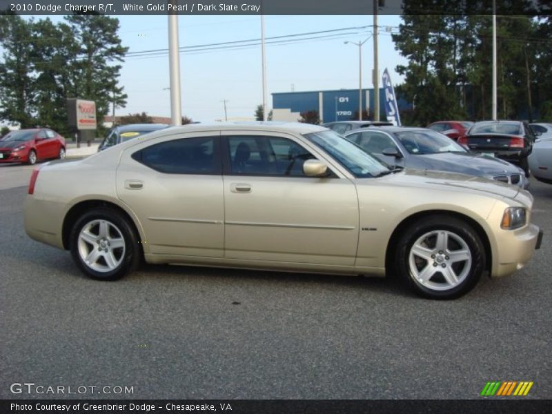 White Gold Pearl / Dark Slate Gray 2010 Dodge Charger R/T