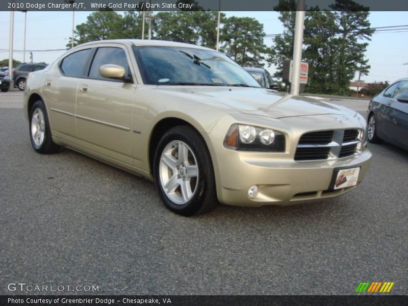 White Gold Pearl / Dark Slate Gray 2010 Dodge Charger R/T