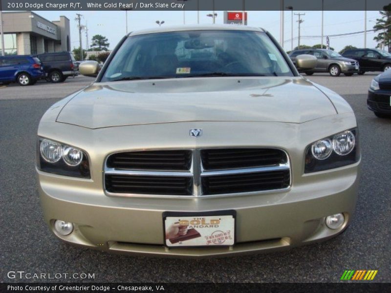 White Gold Pearl / Dark Slate Gray 2010 Dodge Charger R/T