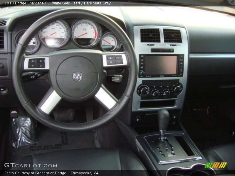 White Gold Pearl / Dark Slate Gray 2010 Dodge Charger R/T