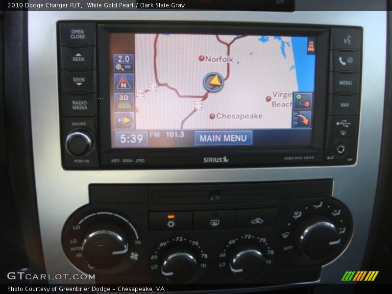White Gold Pearl / Dark Slate Gray 2010 Dodge Charger R/T