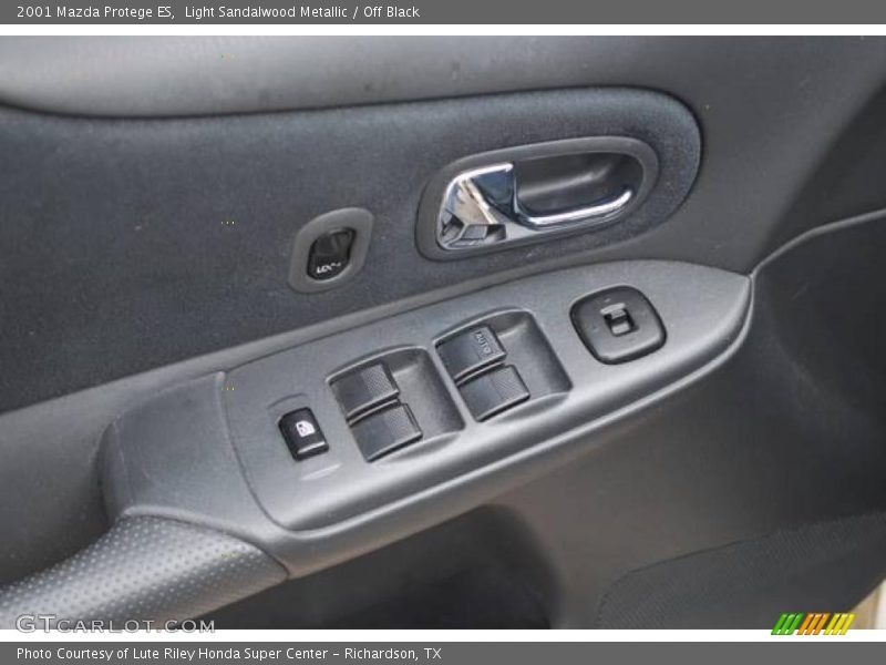 Light Sandalwood Metallic / Off Black 2001 Mazda Protege ES