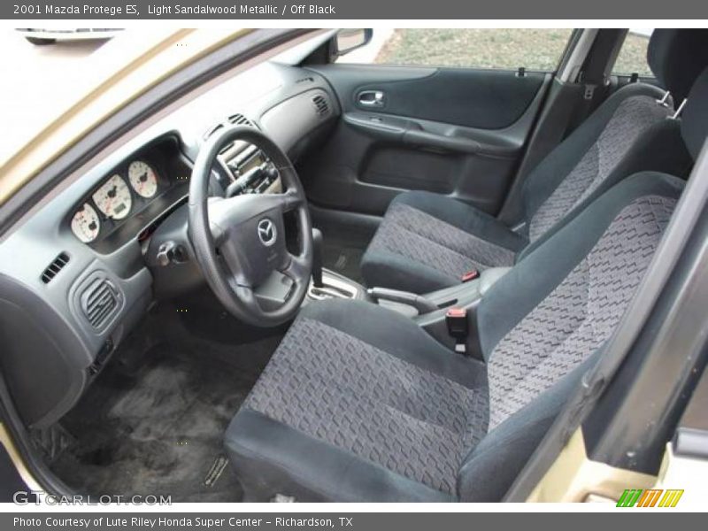 Light Sandalwood Metallic / Off Black 2001 Mazda Protege ES