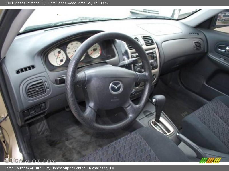 Light Sandalwood Metallic / Off Black 2001 Mazda Protege ES
