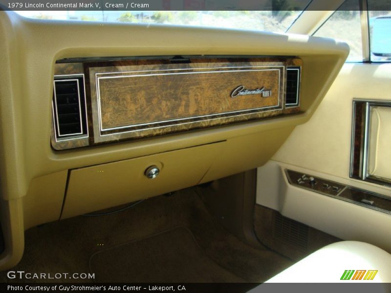  1979 Continental Mark V Cream Interior