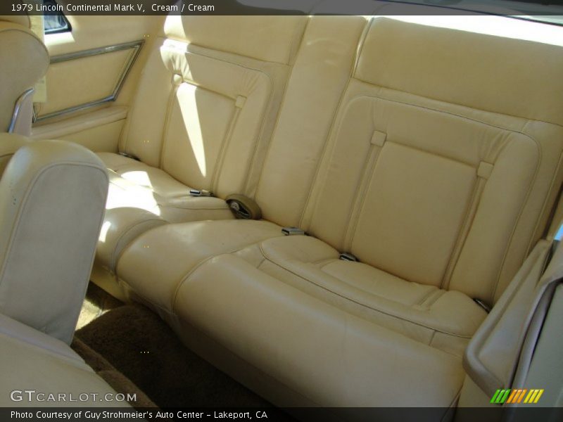 Rear Seat of 1979 Continental Mark V