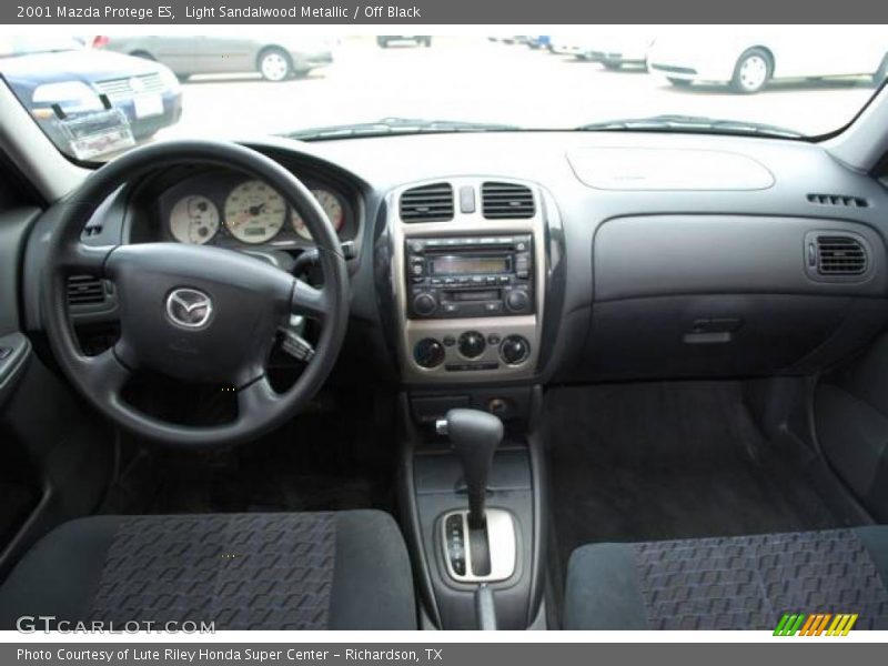 Light Sandalwood Metallic / Off Black 2001 Mazda Protege ES